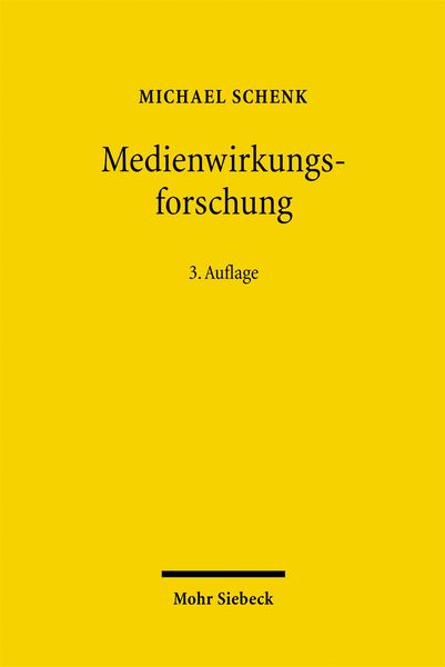 Produktbild: Medienwirkungsforschung