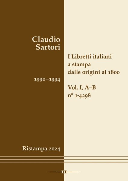 Produktbild: I libretti italiani a stampa dalle origini al 1800. Catalogo analitico con 16 indici