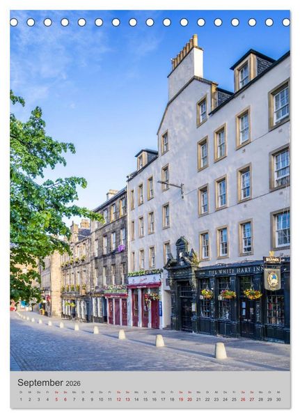 Produktbild: EDINBURGH Historisches Stadtherz (Tischkalender 2026 DIN A5 hoch), CALVENDO Monatskalender
