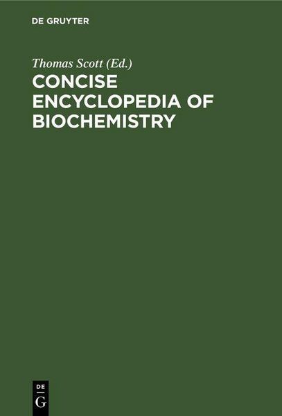 Produktbild: Concise encyclopedia of biochemistry