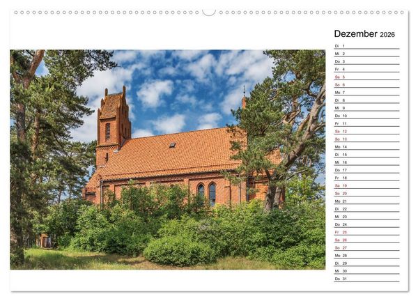 Produktbild: Nida - Perle am Kurischen Haff (hochwertiger Premium Wandkalender 2026 DIN A2 quer), Kunstdruck in Hochglanz