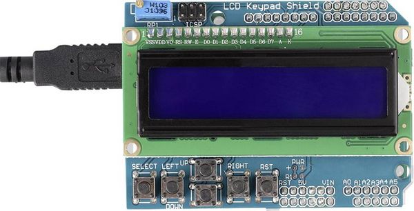 Produktbild: TRU COMPONENTS Display-Modul 5.6 cm (2.22 Zoll) 16 x 2 Pixel Passend f&uuml;r (Entwicklungskits): Arduino mit Hintergrundbeleuchtung