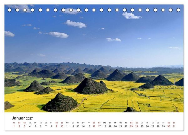 Produktbild: Wildes China (Tischkalender 2027 DIN A5 quer), CALVENDO Monatskalender
