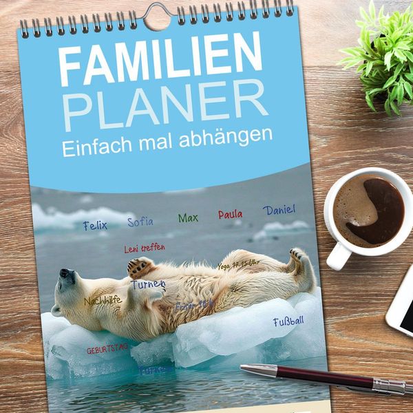 Produktbild: Familienplaner 2026 - Einfach mal abh&auml;ngen mit 5 Spalten (Wandkalender, 21 x 45 cm) CALVENDO