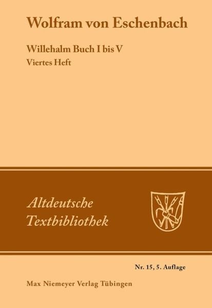 Produktbild: Willehalm Buch I bis V