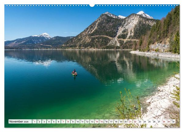 Produktbild: Bayerns sch&ouml;nste Seen (Wandkalender 2026 DIN A2 quer), CALVENDO Monatskalender