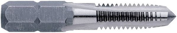 Produktbild: Einschnittgewindebohrer HSSG 1/4 Zoll 6KT-Bit M8x19mm EXACT
