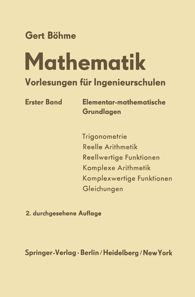 Produktbild: Elementar-mathematische Grundlagen