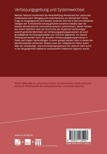 Produktbild: Verfassungsgebung und Systemwechsel