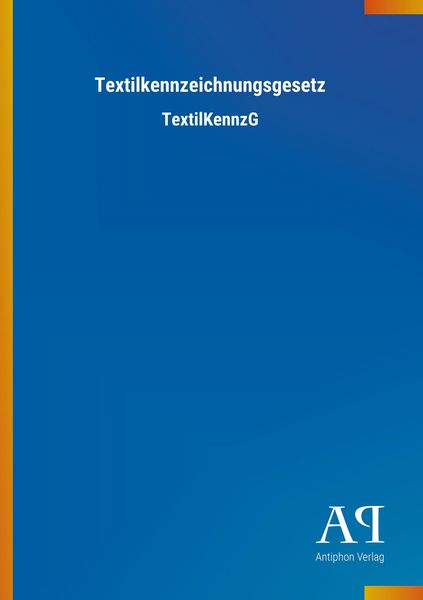 Produktbild: Textilkennzeichnungsgesetz