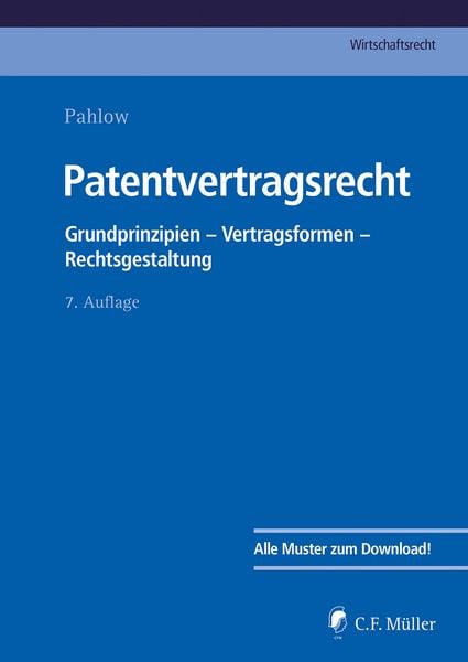 Produktbild: Patentvertragsrecht