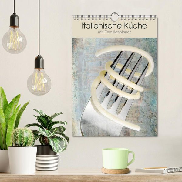 Produktbild: Italienische K&uuml;che mit Familienplaner (Wandkalender 2026 DIN A4 hoch), CALVENDO Monatskalender