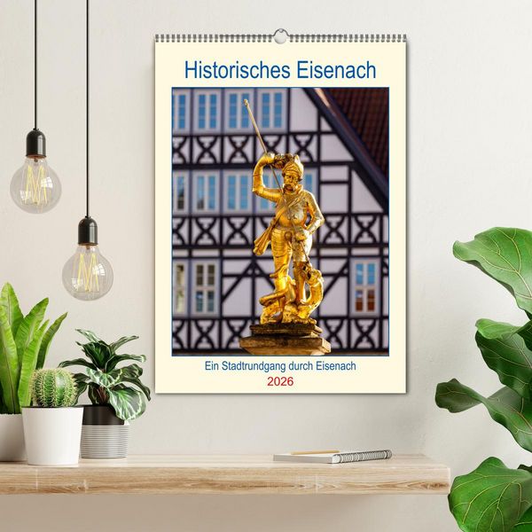 Produktbild: Historisches Eisenach (Wandkalender 2026 DIN A2 hoch), CALVENDO Monatskalender