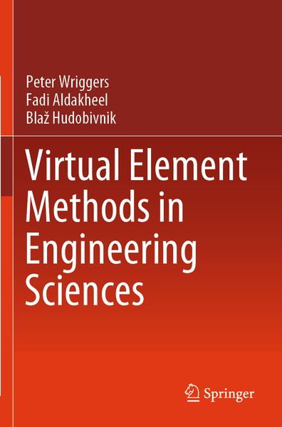 Produktbild: Virtual Element Methods in Engineering Sciences