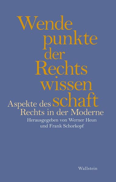 Produktbild: Wendepunkte der Rechtswissenschaft