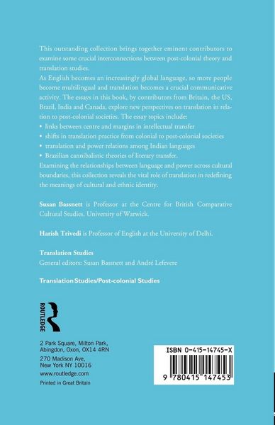 Produktbild: Postcolonial Translation