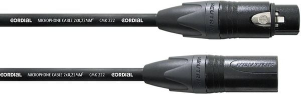 Cordial CPM 1 FM XLR Verbindungskabel [1x XLR-Buchse - 1x XLR-Stecker] 1.00m Schwarz