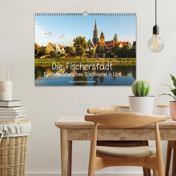 Produktbild: Die Fischerstadt - Ein mittelalterliches Stadtviertel in Ulm (Wandkalender 2026 DIN A3 quer), CALVENDO Monatskalender