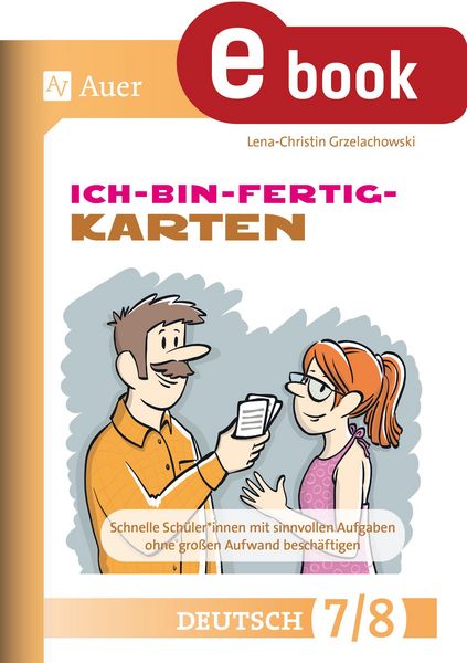 Produktbild: Ich-bin-fertig-Karten Deutsch Klassen 7-8