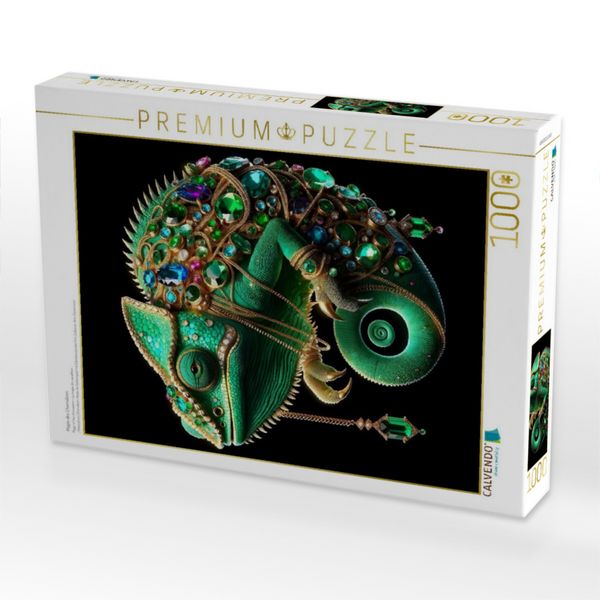 Produktbild: CALVENDO Puzzle Magie des Cham&auml;leon | 1000 Teile Lege-Gr&ouml;&szlig;e 64x48cm Foto-Puzzle f&uuml;r gl&uuml;ckliche Stunden