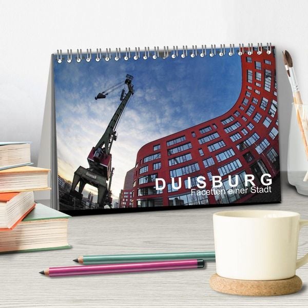 Produktbild: DUISBURG Facetten einer Stadt (Tischkalender 2026 DIN A5 quer), CALVENDO Monatskalender