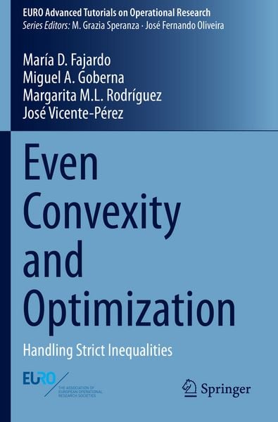 Produktbild: Even Convexity and Optimization