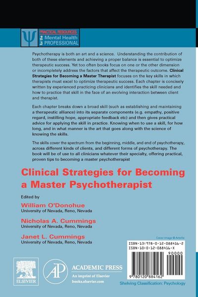 Produktbild: Clinical Strategies for Becoming a Master Psychotherapist