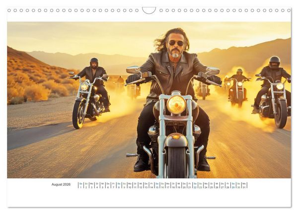 Produktbild: Biker in unendlicher Weite (Wandkalender 2026 DIN A3 quer), CALVENDO Monatskalender