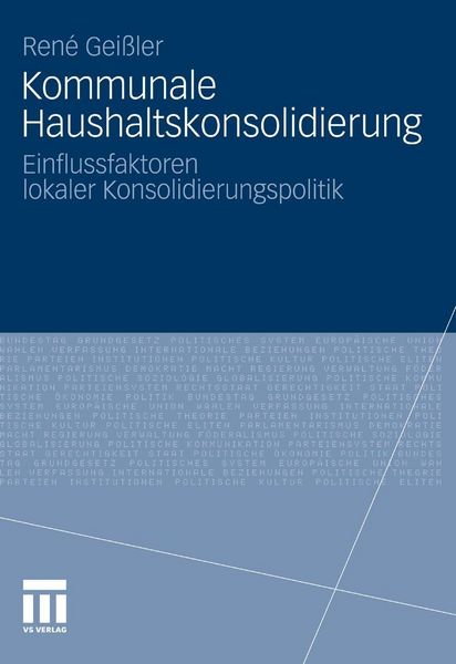 Produktbild: Kommunale Haushaltskonsolidierung
