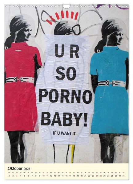 Produktbild: StreetArt London (Wandkalender 2026 DIN A3 hoch), CALVENDO Monatskalender