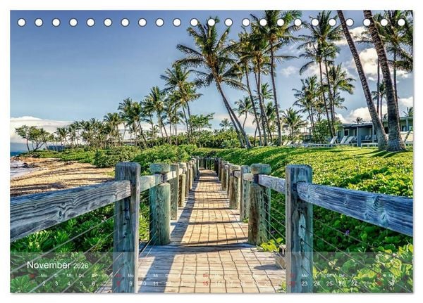 Produktbild: Hawaii - Maui Trauminsel im Pazifik (Tischkalender 2026 DIN A5 quer), CALVENDO Monatskalender