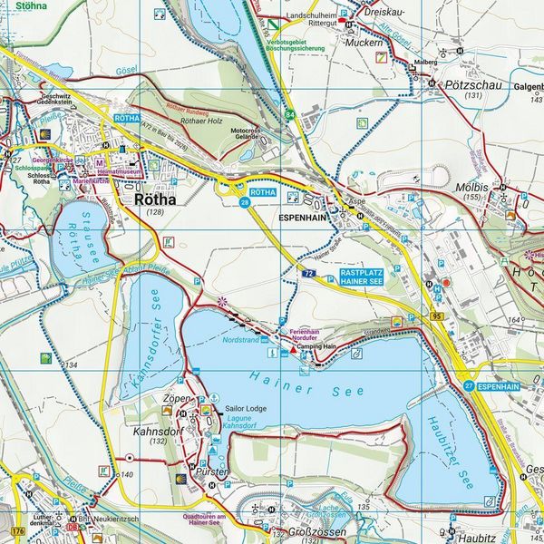 Produktbild: Freytag & berndt Wanderkarte WKD 5661 Leipziger Neuseenland - S&uuml;dlicher Teil 1:50.000