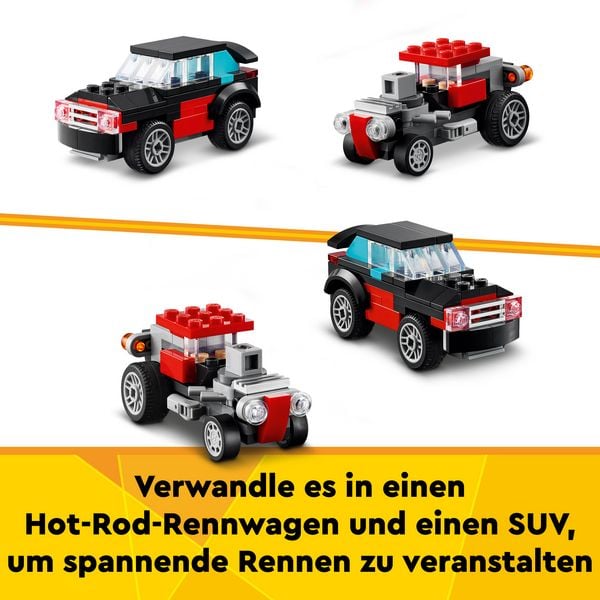 Produktbild: LEGO Creator 3in1 31146 Tieflader mit Hubschrauber, LKW-Spielzeug