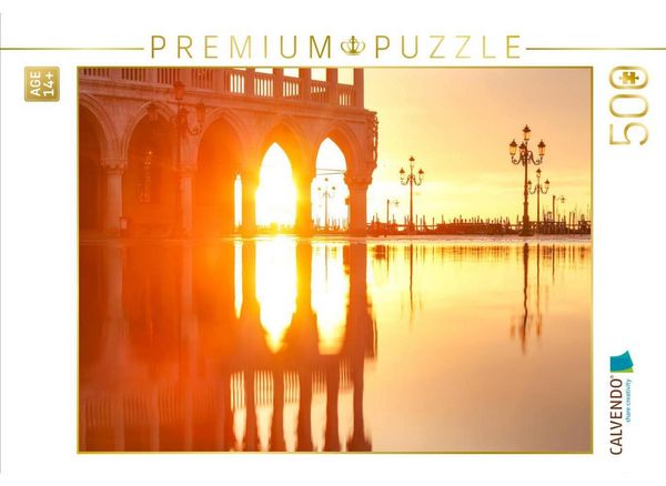 CALVENDO Puzzle Italien, Venedig: Piazzetta | 500 Teile Lege-Größe 48 × 36 cm Foto-Puzzle für Erwachsene