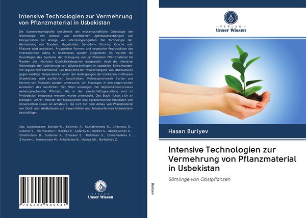 Produktbild: Intensive Technologien zur Vermehrung von Pflanzmaterial in Usbekistan