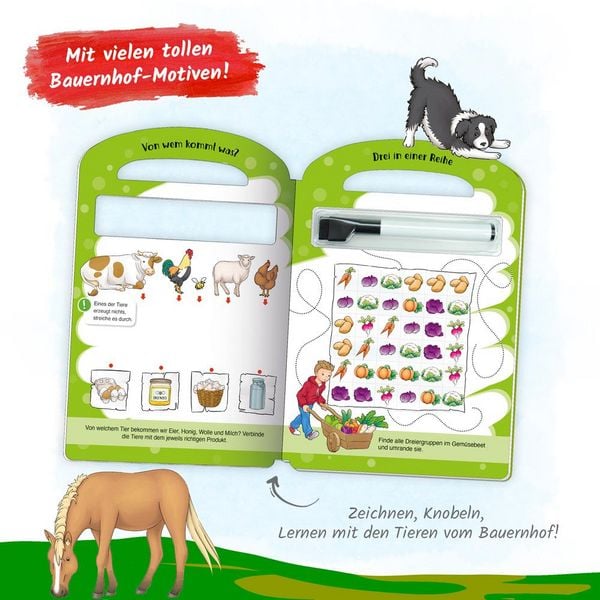 Produktbild: Tr&ouml;tsch Pappenbuch Schreib und wisch weg Pappenbuch Bauernhof