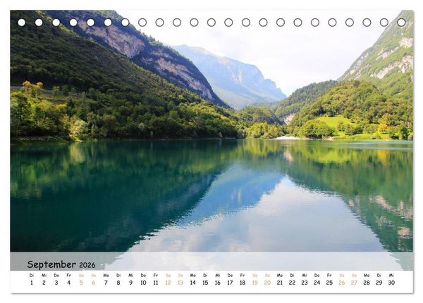 Produktbild: N&ouml;rdlicher Gardasee - Die Regionen um Limone und Malcesine (Tischkalender 2026 DIN A5 quer), CALVENDO Monatskalender