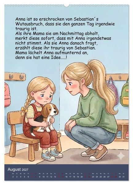 Produktbild: Sebastian - der nicht teilen wollte (Wandkalender 2027 DIN A2 hoch), CALVENDO Monatskalender