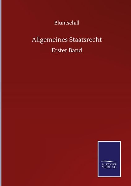 Produktbild: Allgemeines Staatsrecht