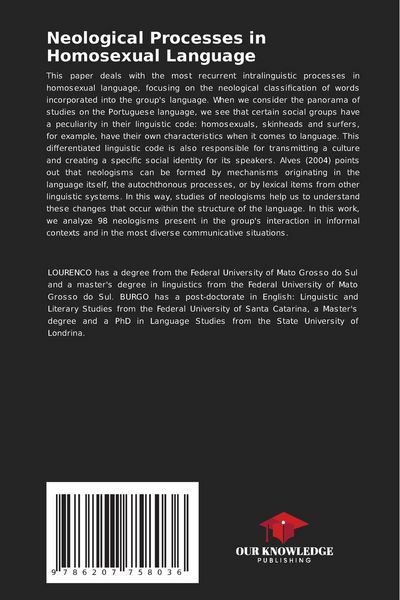 Produktbild: Neological Processes in Homosexual Language