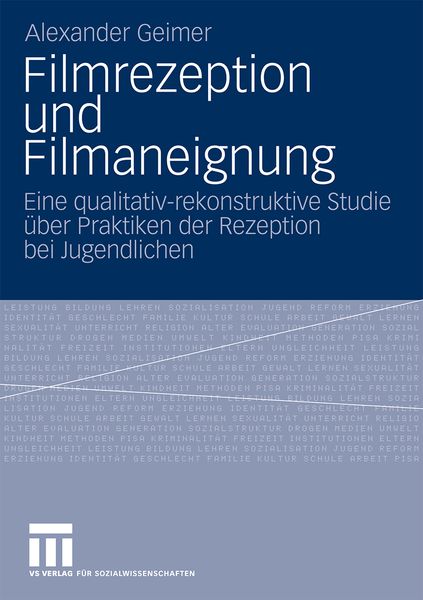 Produktbild: Filmrezeption und Filmaneignung