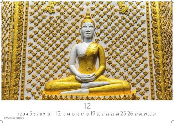 Produktbild: Buddhas Kalender 2027 &ndash; Wandkalender | Fotokalender Asien 24x35cm -Spirituelle Abbildungen Buddhas | Perfekt f&uuml;r Meditation & Raumdekoration