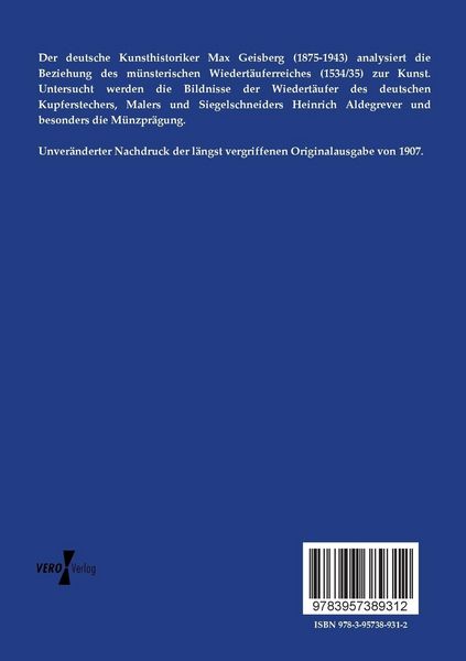 Produktbild: Die M&uuml;nsterischen Wiedert&auml;ufer und Aldegrever