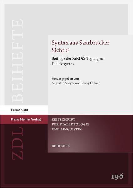 Produktbild: Syntax aus Saarbr&uuml;cker Sicht 6