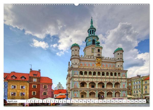 Produktbild: Posen Poznan - Bunte und strahlende Akzente (hochwertiger Premium Wandkalender 2026 DIN A2 quer), Kunstdruck in Hochglanz
