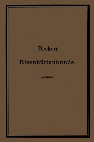 Produktbild: Leitfaden zur Eisenh&uuml;ttenkunde