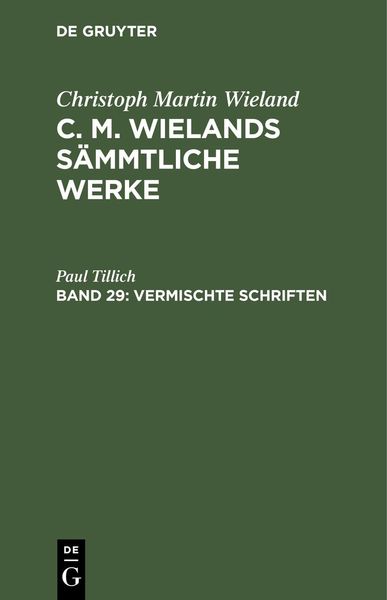 Produktbild: Vermischte Schriften