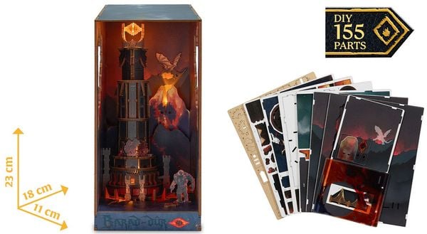 Produktbild: Book Nook DIY B&uuml;cherecke Herr der Ringe Barad-d&ucirc;r