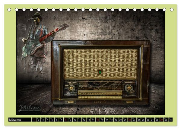 Produktbild: RADIO LEGENDEN (Tischkalender 2026 DIN A5 quer), CALVENDO Monatskalender