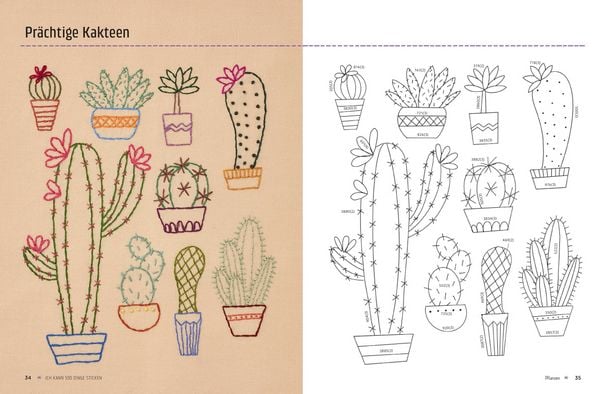Produktbild: Ich kann 500 Dinge sticken. Witzige, s&uuml;&szlig;e, coole und freche Motive. Ganz einfach Schritt f&uuml;r Schritt nachzusticken. Blumen, Bl&uuml;ten, Bl&auml;tter, Tiere, Logos, Schriften, Schmuckelemente u.v.m. Ideal f&uuml;r Kinder und Anf&auml;nger